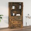 vidaXL Wandschrank R&auml;uchereiche 80x33x80 cm Holzwerkstoff