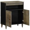 vidaXL Sideboard 60x33x75 cm Massivholz Mango