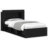 vidaXL Bettgestell mit Stauraum Schwarz 90 x 190 cm Holzwerkstoff