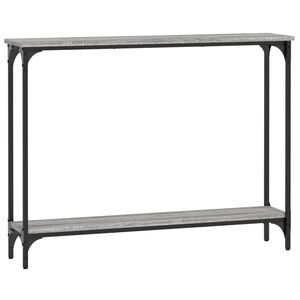 vidaXL Konsolentisch Grau Sonoma 100x22,5x75 cm Holzwerkstoff