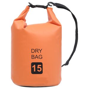 vidaXL Trockensack Orange 15 L PVC