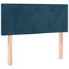 vidaXL Boxspringbett mit Matratze Dunkelblau 80x200 cm Samt
