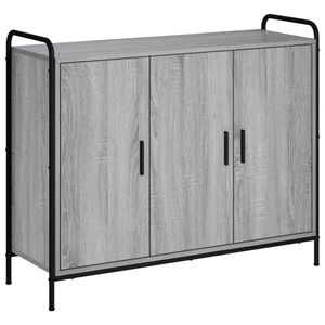 vidaXL Sideboard Sonoma-Grau 97 x 33 x 81 cm Holzwerkstoff