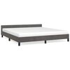 vidaXL Bettgestell ohne Matratze Dunkelgrau 180x200 cm Samt