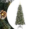 vidaXL K&uuml;nstlicher Weihnachtsbaum Gr&uuml;n 150 cm PVC, Plastik und Stahl