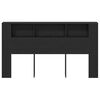 vidaXL Kopfteil Schrank Schwarz Eichen-Optik 180 x 18.5 x 102.5 cm
