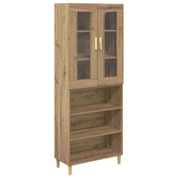 vidaXL Highboard Artisan-Eiche 69,5 x 34 x 180 cm