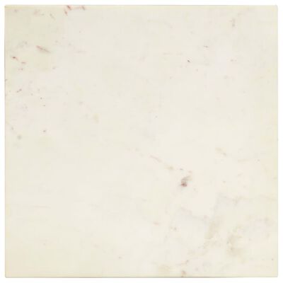 vidaXL Couchtisch Weiß 40×40×35 cm Echtstein in Marmoroptik
