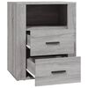 vidaXL Nachttisch Grau Sonoma 50x36x60 cm Holzwerkstoff