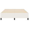 vidaXL Boxspringbett Creme 140 x 200 cm Samt