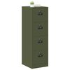 vidaXL Aktenschrank mit Schubladen 2 pcs Olive Gr&uuml;n 44 x 50 x 139 cm