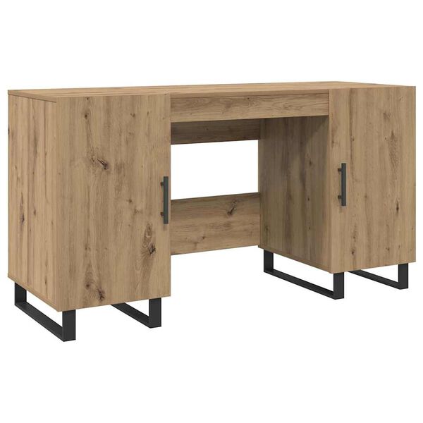 vidaXL Schreibtisch Artisan-Eiche 140 x 50 x 75 cm Holzwerkstoff