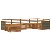 vidaXL Outdoor-Sofagarnitur 6 pcs Natur