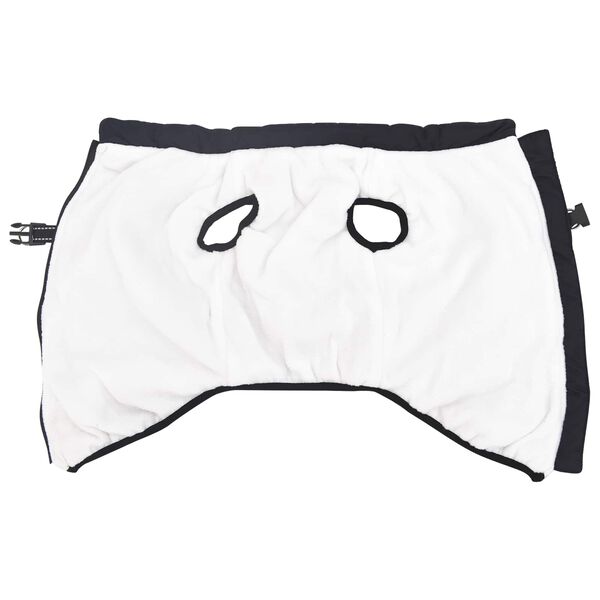 vidaXL Hundemantel mit Geschirr Marineblau L44 Fleece und Polyester