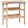 vidaXL Pflanztisch mit Ablagen 78x38x82,5 cm Massivholz Tanne