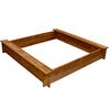 vidaXL Sandkasten Holz Quadratisch