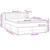 vidaXL Boxspringbett mit Matratze Rosa 160x220 cm Samt
