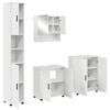 vidaXL Badezimmerm&ouml;bel-Set 4 stk. Hochglanz Wei&szlig; 61 x 35 x 64 cm