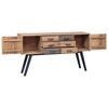 vidaXL Beistellschrank 110x30x75 cm Massivholz Teak
