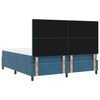vidaXL Boxspringbett mit Matratze Dunkelblau 180 x 200 cm Stoff
