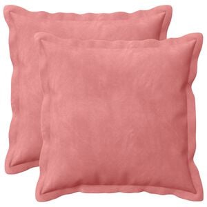 vidaXL Kissen mit Kissen HOUTEN 2 Stk. Rosa Samt