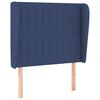 vidaXL Boxspringbett mit Matratze Blau 90x190 cm Stoff