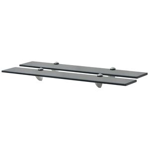 vidaXL Schweberegale 2 Stk. Glas 70x10 cm 8 mm
