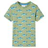 Kinder-T-Shirt Helles Khaki 128