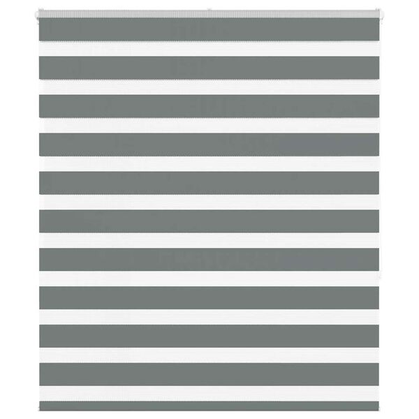 vidaXL Doppelrollo Dunkelgrau 130x150cm Stoffbreite 125,9 cm Polyester