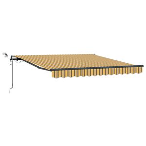 vidaXL Ausziehbare Markise Mehrfarbig 350 x 250 cm Polyester