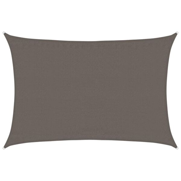 vidaXL Sonnensegel 160 g/m² Anthrazit 3,5x4,5 m HDPE