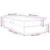 vidaXL Aufbewahrungsbett mit Matratze Hellgrau 100 x 200 cm Polyester