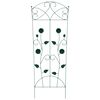 vidaXL Gartenzaun 3 pcs Gr&uuml;n 112 x 40 cm Stahl