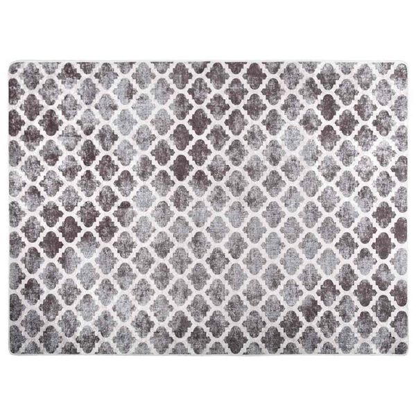 vidaXL Teppich Waschbar Mehrfarbig 120x180 cm Rutschfest