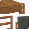 vidaXL Outdoor-Sofagarnitur mit Kissen 11 pcs Natur und Anthrazit