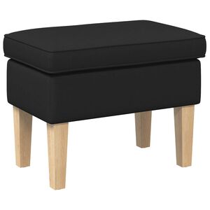 vidaXL Hocker Schwarz 55 x 35 x 41 cm Stoff