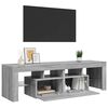 vidaXL TV-Schrank mit LED-Leuchten Grau Sonoma 140x36,5x40 cm