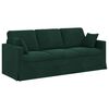 vidaXL Sofa 2 pcs Dunkelgr&uuml;n