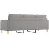 vidaXL 3-Sitzer-Sofa Hellgrau 210 cm Stoff