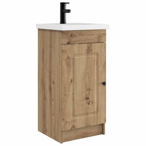 vidaXL Badezimmerschrank mit Waschbecken Artisan-Eiche