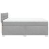 vidaXL Boxspringbett mit Matratze Hellgrau 160x200 cm Stoff