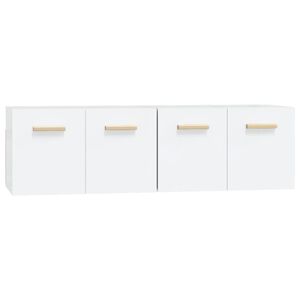 vidaXL Wandschr&auml;nke 2 Stk. Wei&szlig; 60x36,5x35 cm Holzwerkstoff