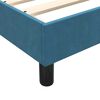 vidaXL Boxspringbett ohne Matratze Dunkelblau 120x210 cm Samt