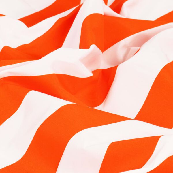 vidaXL Vorh&auml;nge mit Metall&ouml;sen 2 Stk. Stoff 140x245cm Orange Streifen