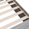 vidaXL Bettgestell Grau Sonoma 200x200 cm Holzwerkstoff
