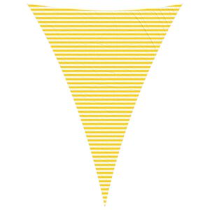 vidaXL Sonnensegel Gelb und Wei&szlig; 5 x 7 x 7 m 100 % Polyester Oxford