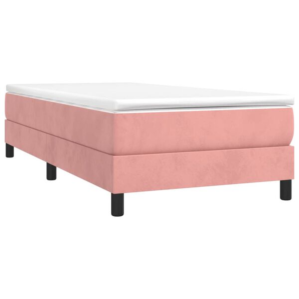 vidaXL Boxspringbettgestell Rosa 80x200 cm Samt