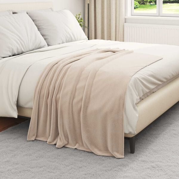 vidaXL Wohndecken 6 pcs Beige 130 x 150 cm Fleece