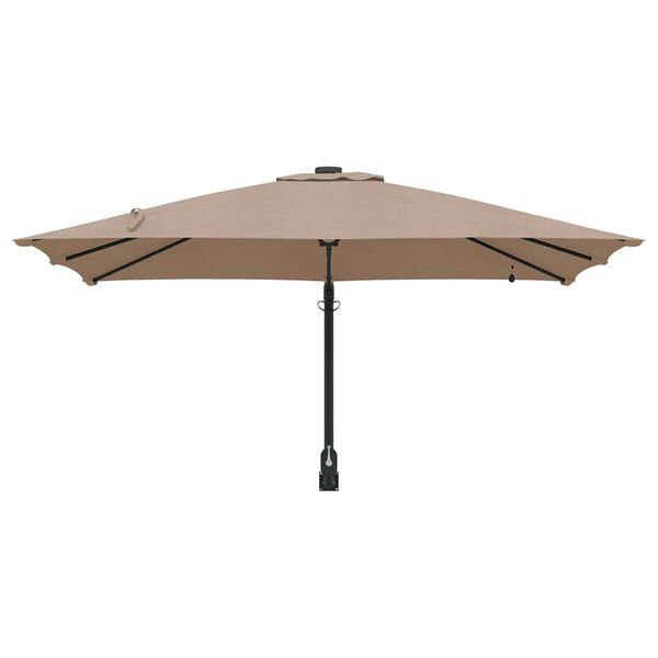 vidaXL Garten-Sonnenschirm Taupe 248,5 x 247,5 x 160 cm