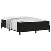 vidaXL Boxspringbett mit Matratze Schwarz 140 x 200 cm Stoff